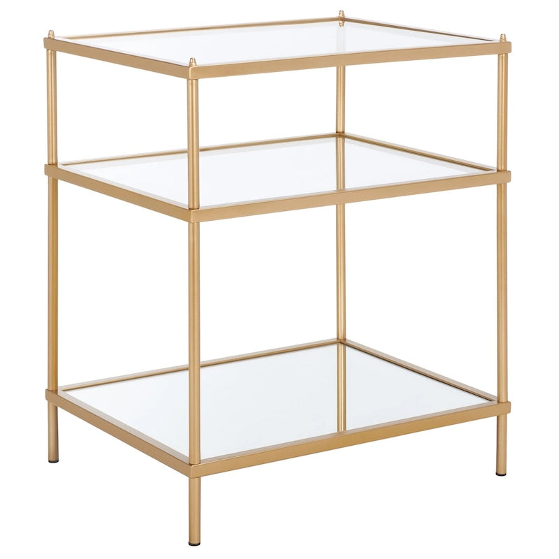 SAFAVIEH Vida 3-Tier Accent Table - 22 W x 18 D x 27 H - 22Wx18Dx27H