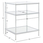 SAFAVIEH Vida 3-Tier Accent Table - 22 W x 18 D x 27 H - 22Wx18Dx27H