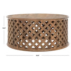 SAFAVIEH Antkea Round Coffee Table - 35 L x 35 D x 16 H - 35Wx35Dx16H