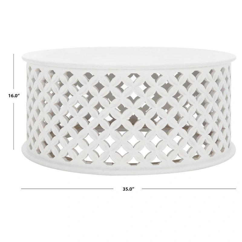 SAFAVIEH Antkea Round Coffee Table - 35 L x 35 D x 16 H - 35Wx35Dx16H