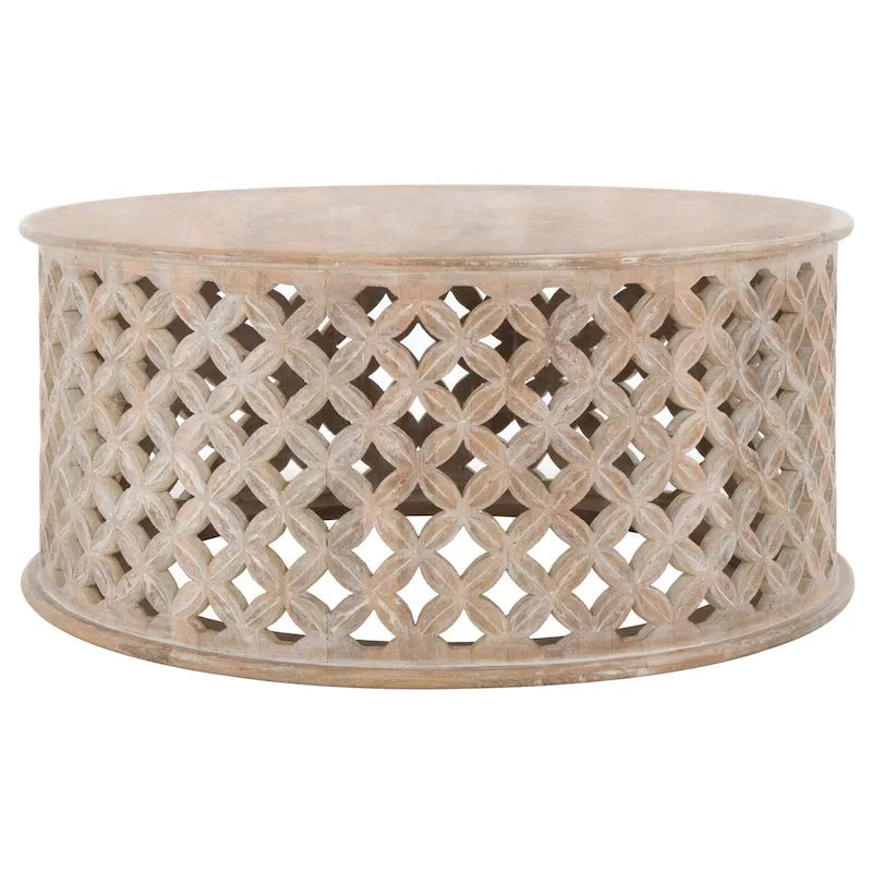 SAFAVIEH Antkea Round Coffee Table - 35 L x 35 D x 16 H - 35Wx35Dx16H