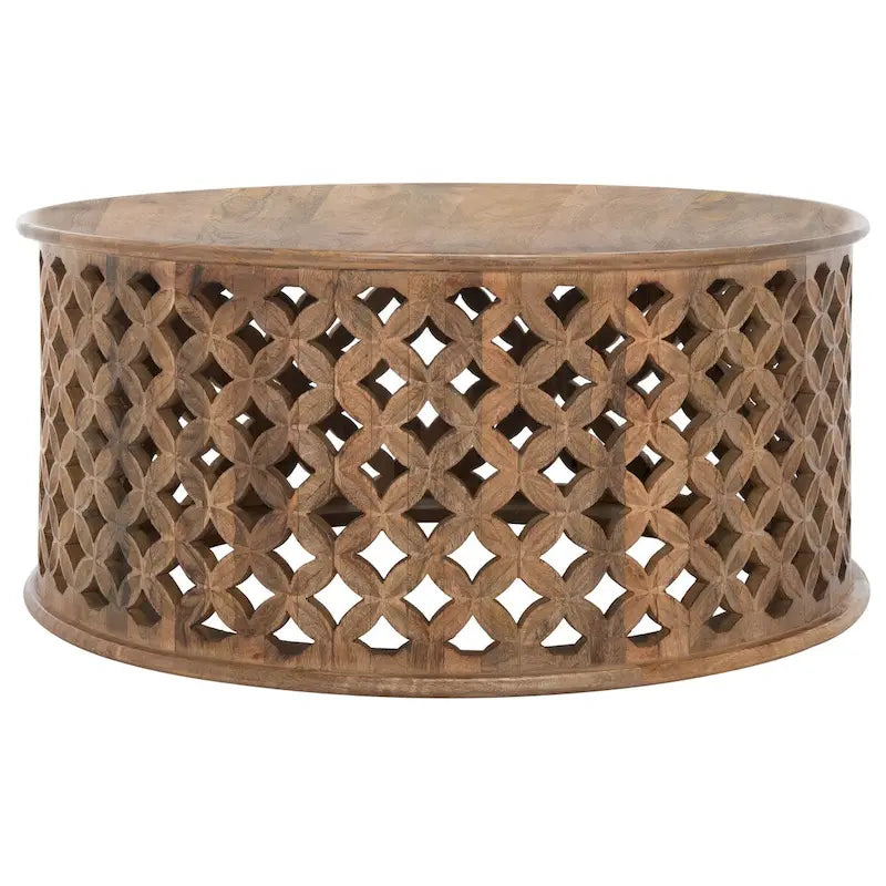 SAFAVIEH Antkea Round Coffee Table - 35 L x 35 D x 16 H - 35Wx35Dx16H