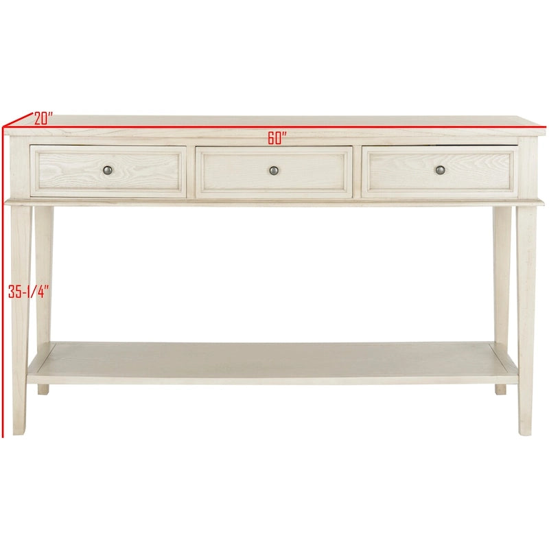 SAFAVIEH Thea Sepia Console - 60 x 20 x 35.4 - 60Wx20Dx35H