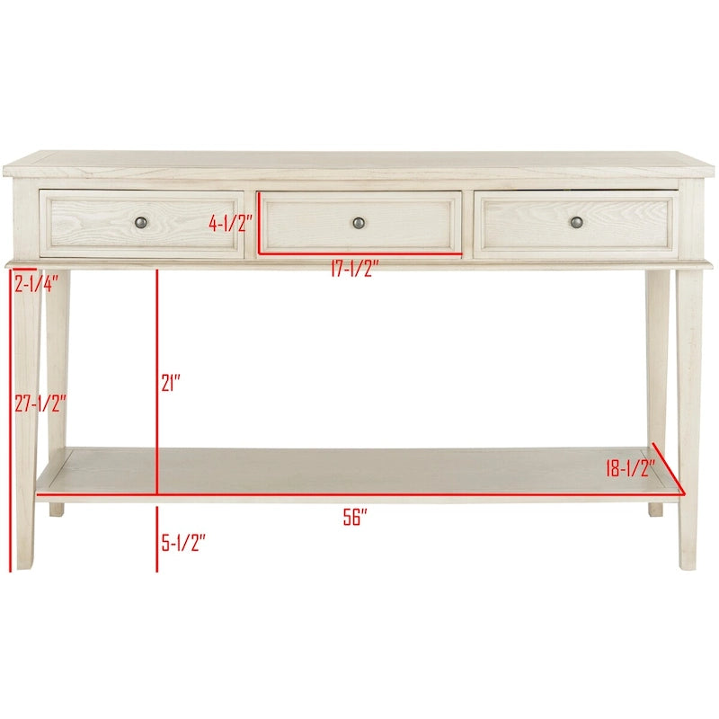 SAFAVIEH Thea Sepia Console - 60 x 20 x 35.4 - 60Wx20Dx35H