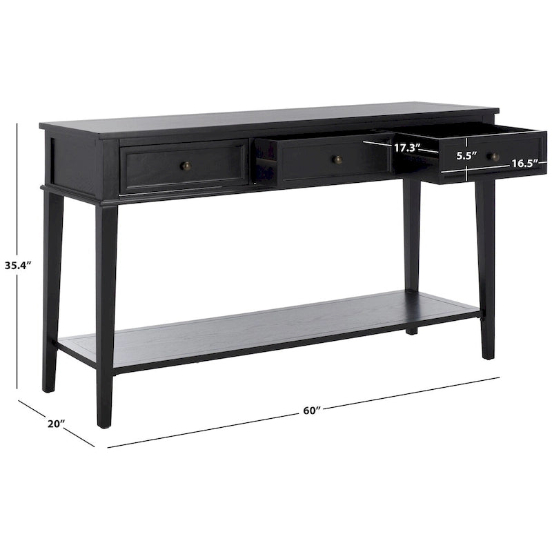 SAFAVIEH Thea Sepia Console - 60 x 20 x 35.4 - 60Wx20Dx35H