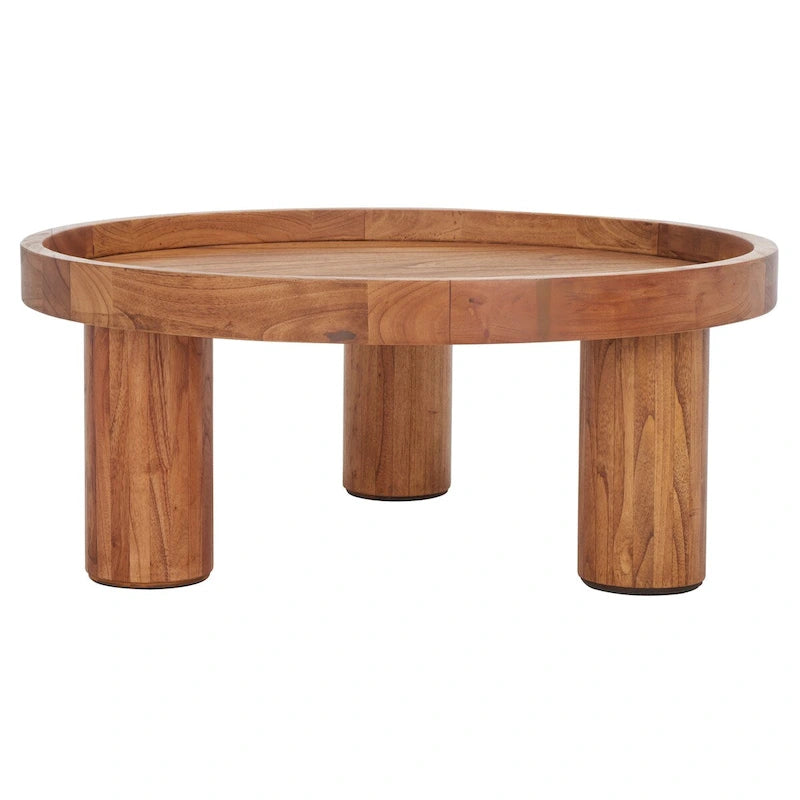SAFAVIEH Leena 3 Leg Round Coffee Table - 36 W x 36 D x 15 H - 36Wx36Dx15H
