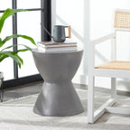 SAFAVIEH Elektra Concrete Indoor/Outdoor Accent Table - 14.9 x 14.9 x 17.7 - 15Wx15Dx18H
