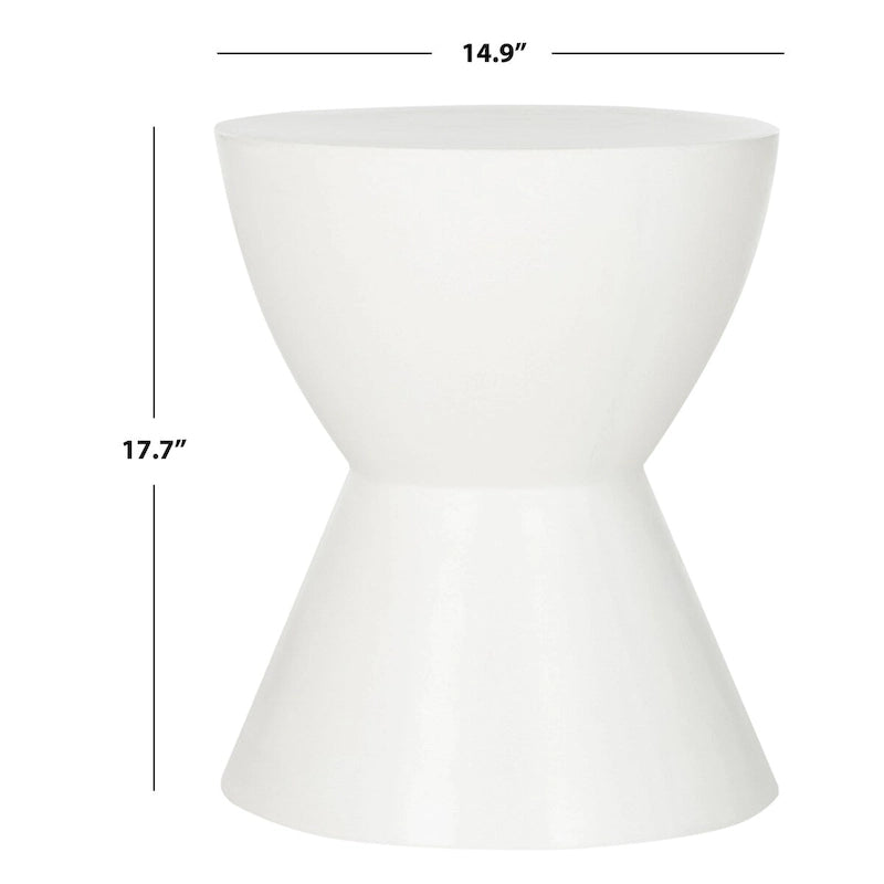 SAFAVIEH Elektra Concrete Indoor/Outdoor Accent Table - 14.9 x 14.9 x 17.7 - 15Wx15Dx18H
