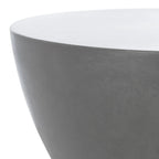 SAFAVIEH Elektra Concrete Indoor/Outdoor Accent Table - 14.9 x 14.9 x 17.7 - 15Wx15Dx18H