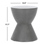 SAFAVIEH Elektra Concrete Indoor/Outdoor Accent Table - 14.9 x 14.9 x 17.7 - 15Wx15Dx18H