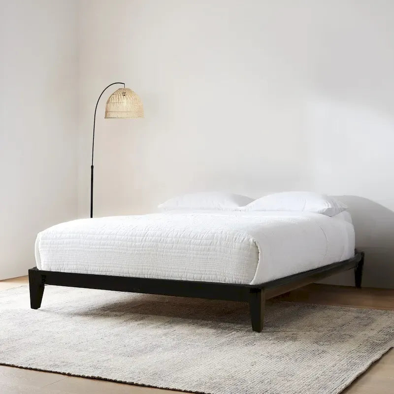 Yume Solid Wood Platform Bed with Japanese Joinery