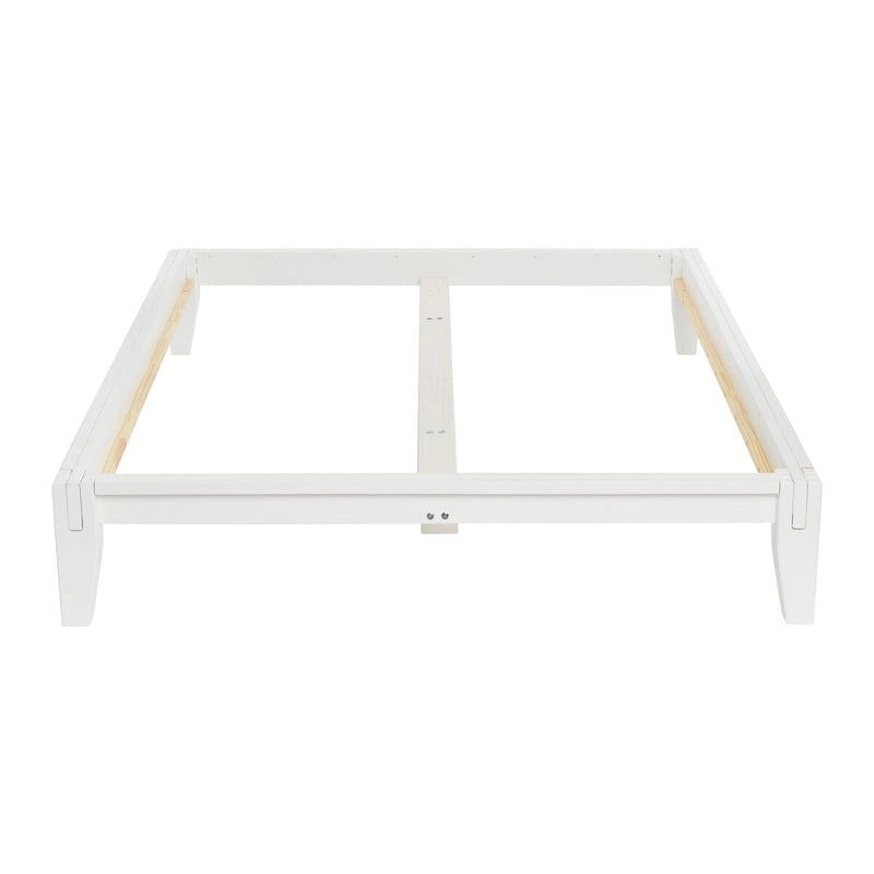 Yume Solid Wood Platform Bed with Japanese Joinery