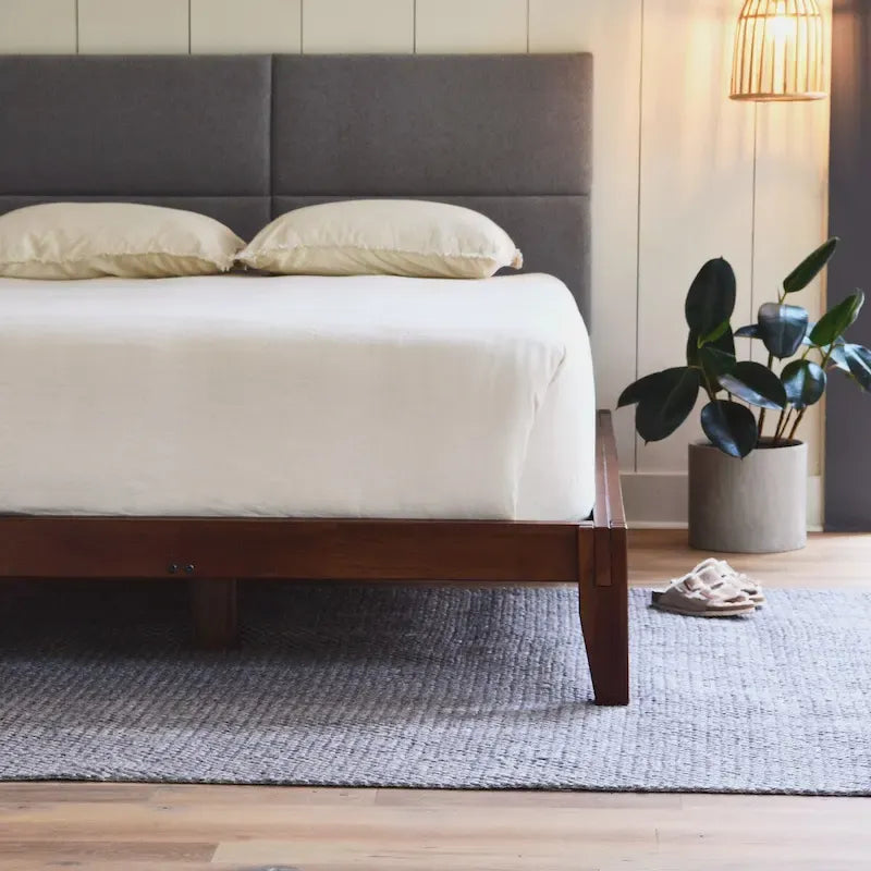 Yume Solid Wood Platform Bed with Japanese Joinery