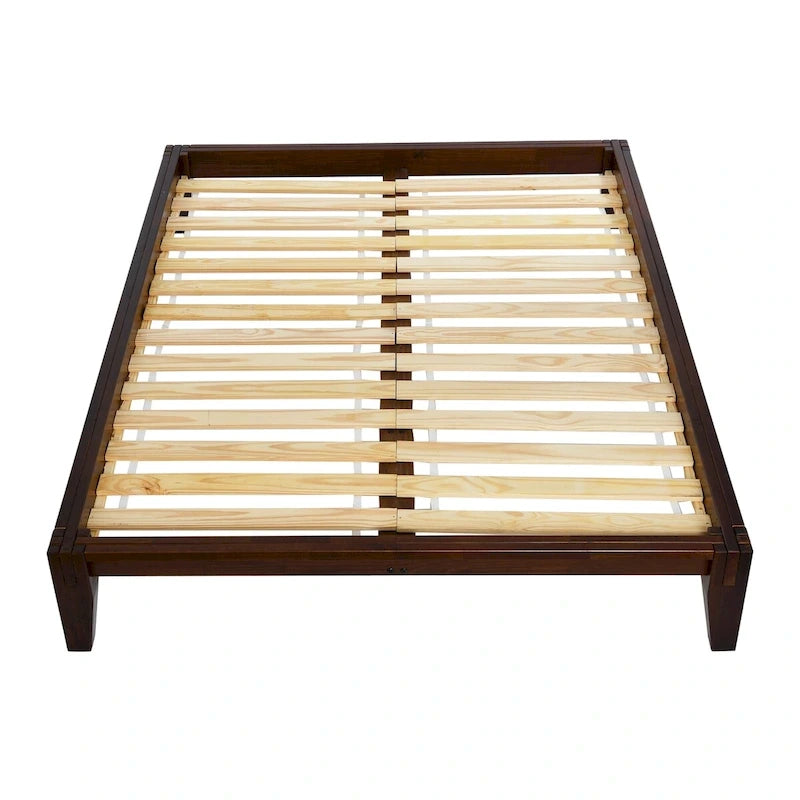 Yume Solid Wood Platform Bed with Japanese Joinery