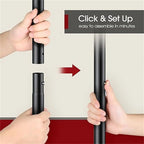 Clothing Rack with Storage Mesh Shelf