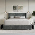 Rochester Full Upholstered Storage Platform Bed