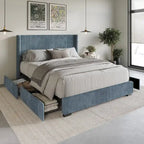 Rochester Full Upholstered Storage Platform Bed