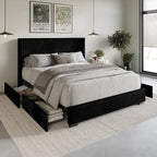 Rochester Full Upholstered Storage Platform Bed