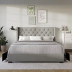 Greeley Full Tufted Upholstered Storage Platform Bed