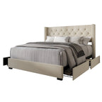 Greeley Full Tufted Upholstered Storage Platform Bed