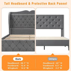 Queen Bed Frame with 4 Drawer