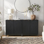 Mopio Brooklyn Storage Cabinet, Modern Farmhouse Entryway Accent Cabinet, Buffet Sideboard, Credenza