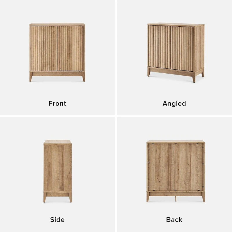 Mopio Brooklyn Storage Cabinet, Modern Farmhouse Entryway Accent Cabinet, Buffet Sideboard, Credenza