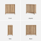 Mopio Brooklyn Storage Cabinet, Modern Farmhouse Entryway Accent Cabinet, Buffet Sideboard, Credenza