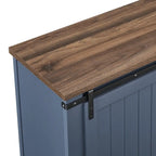 68 inch Rustic Barn Door TV Stand for TVs up to 75 Inches