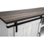68 inch Rustic Barn Door TV Stand for TVs up to 75 Inches