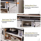 Farmhouse Wood TV Stand, Highboy Entertainment Center, Media Console