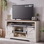 Farmhouse Wood TV Stand, Highboy Entertainment Center, Media Console