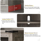 Farmhouse Wood TV Stand, Highboy Entertainment Center, Media Console