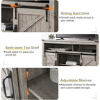 Farmhouse Wood TV Stand, Highboy Entertainment Center, Media Console