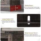 Farmhouse Wood TV Stand, Highboy Entertainment Center, Media Console