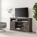 Farmhouse Wood TV Stand, Highboy Entertainment Center, Media Console