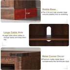 Farmhouse Wood TV Stand, Highboy Entertainment Center, Media Console