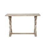 Wood Console Table or Bench with Distressed Accents - Brown - Roche River Decor