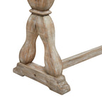 Wood Console Table or Bench with Distressed Accents - Brown - Roche River Decor