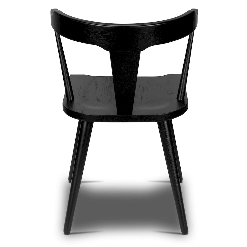 Poly & Bark Enzo Dining Chair - Solid Oak Wood