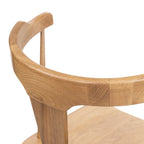 Poly & Bark Enzo Dining Chair - Solid Oak Wood