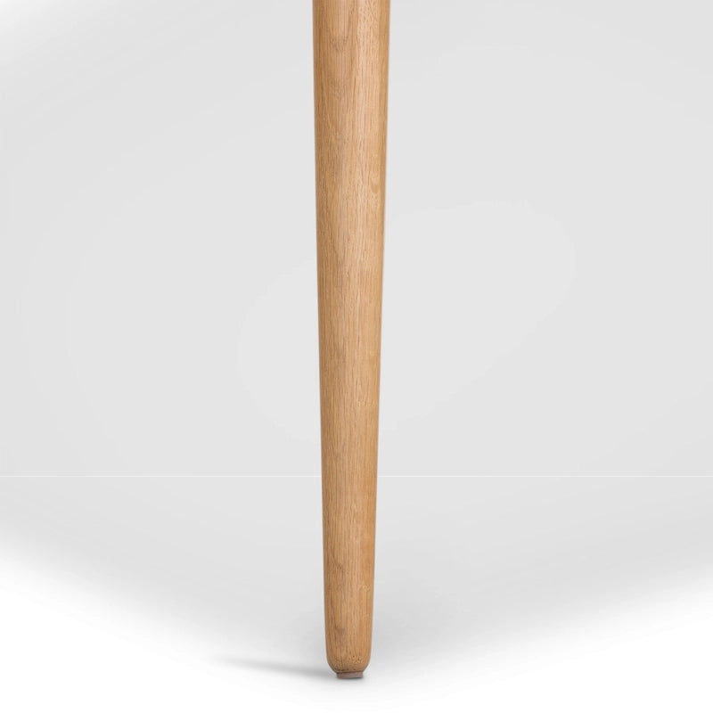 Poly & Bark Enzo Dining Chair - Solid Oak Wood