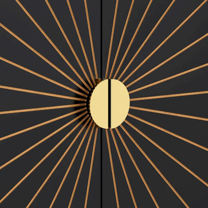 Sideboard Buffet Cabinet with Storage Four Door Adjustable Shelves Storage Cabinet Coffee Bar Cabinet