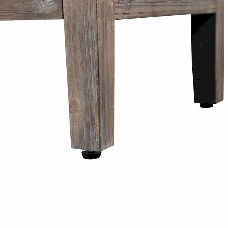 Antique Carved Flower Door Sideboard Storage Cabinet