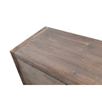 Antique Carved Flower Door Sideboard Storage Cabinet