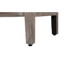 Antique Carved Flower Door Sideboard Storage Cabinet