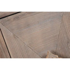 Antique Carved Flower Door Sideboard Storage Cabinet