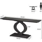 59 Inches Console Table for Entryway, Entry Hallway Table Sofa Table