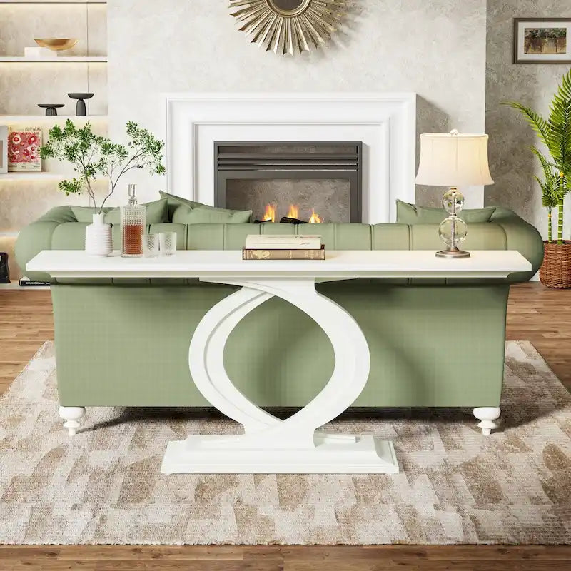 59 Inches Console Table for Entryway, Entry Hallway Table Sofa Table