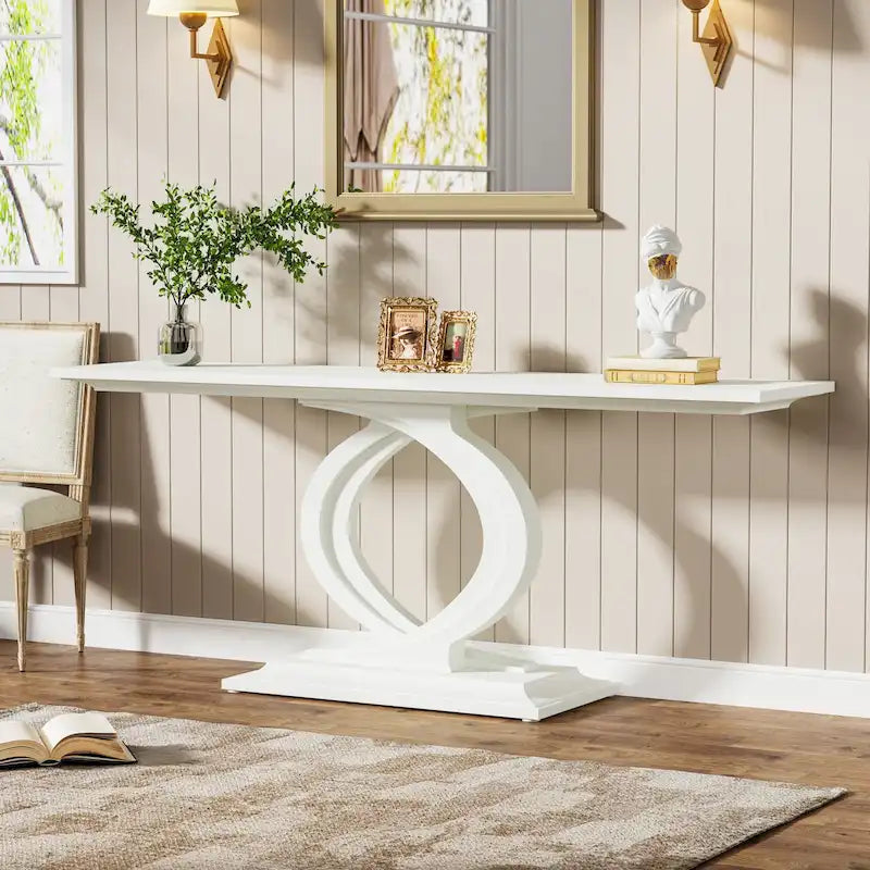59 Inches Console Table for Entryway, Entry Hallway Table Sofa Table